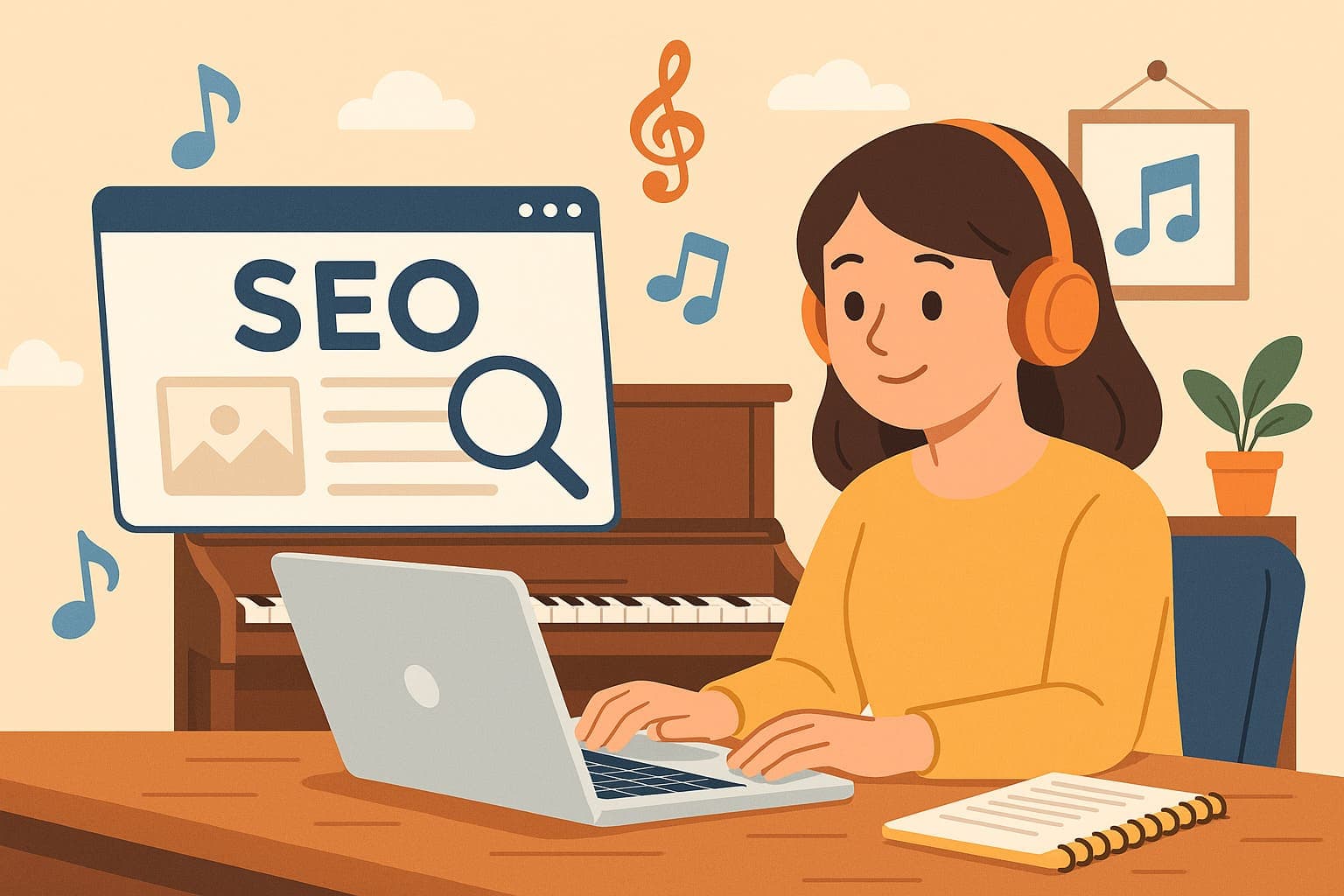 【2025年版】音楽教室のSEO完全ガイド｜生徒が自然と集まるホームページの作り方とは？