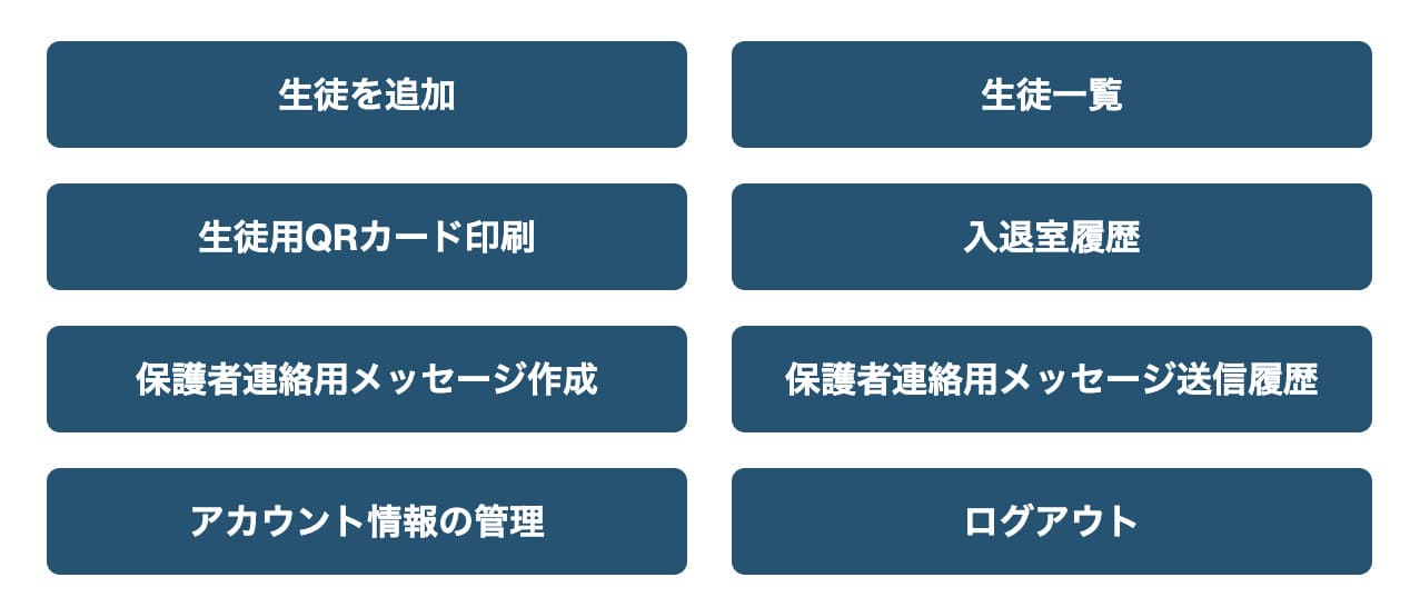 ダッシュボード画面